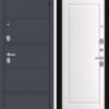 Дверь SENATOR PRO ЦП 20 2050/880/ L Чёрный муар/Графит/Арктик — фото 1